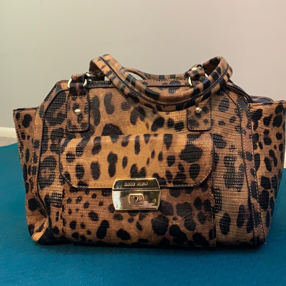 Annie Klein faux crocodile leather bag.